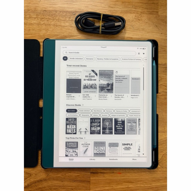 Likenew 99% Máy đọc sách ghi chép Kindle Scribe 2024 bản cao nhất 64gb màu metallic jade