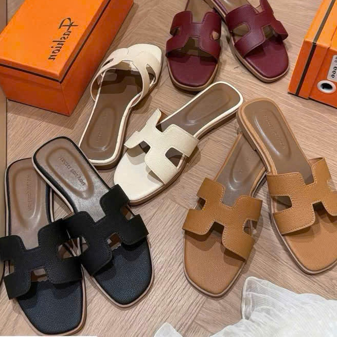 Dép nữ khóa tag bạc fulbox 666-8 HACHI SHOES