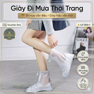 Giày Đi Mưa ❤️ Ủng Đi Mưa Silicon Chống Trơn Trượt TAKIU STORE