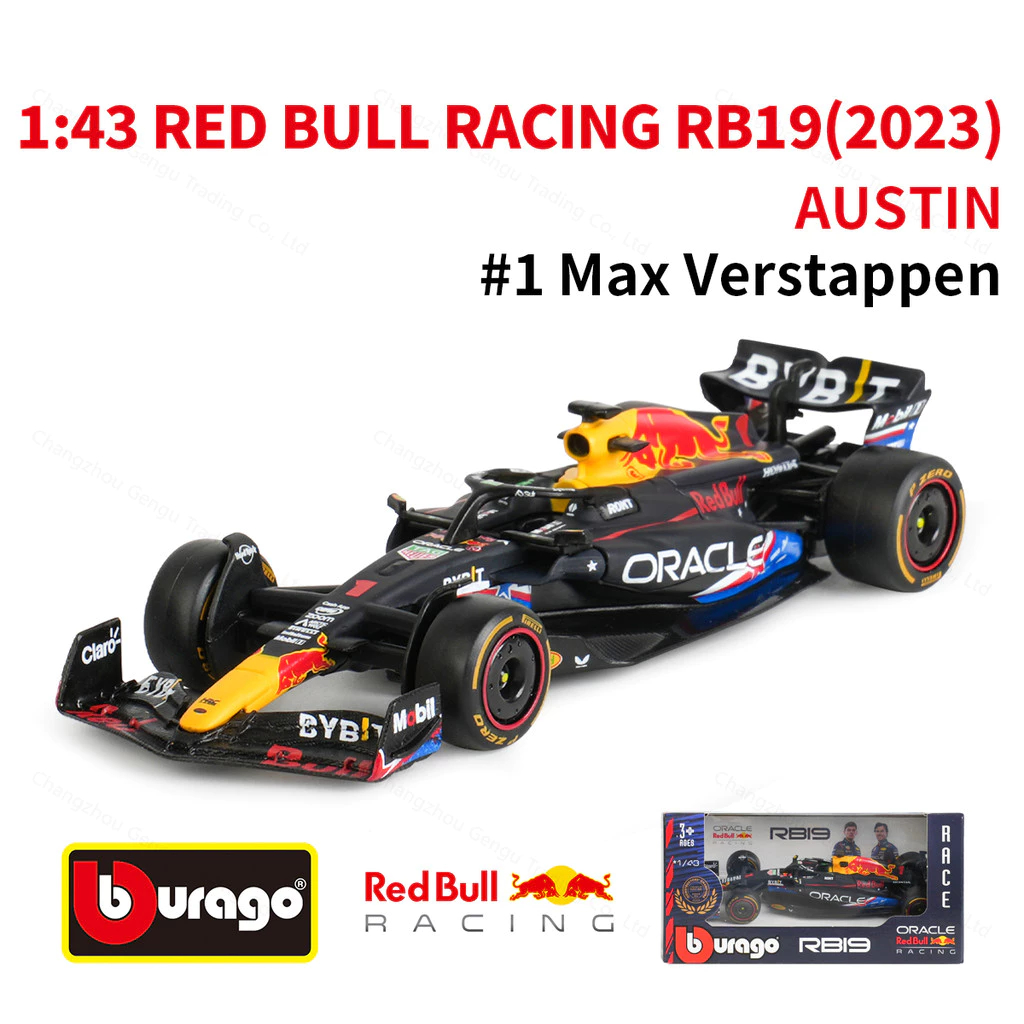 Mô hình xe đua F1 Formula 1 Oracle Redbull Racing RB19 tỉ lệ 1:43 Bburago 2023 OT43024