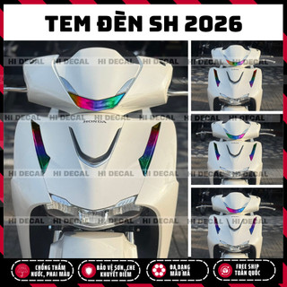 Tem dán đèn SH 2026 demi + xi nhan, decal sh dán bảo vệ đổi màu trang trí, bảo vệ chống xước