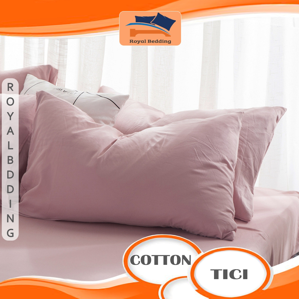Vỏ Gối Cotton Tici Mềm Mịn Thấm Hút Tốt Áo Gối Cotton Tici Nhiều Size 35x50 45x65 50x70 (vỏ gối lẻ)