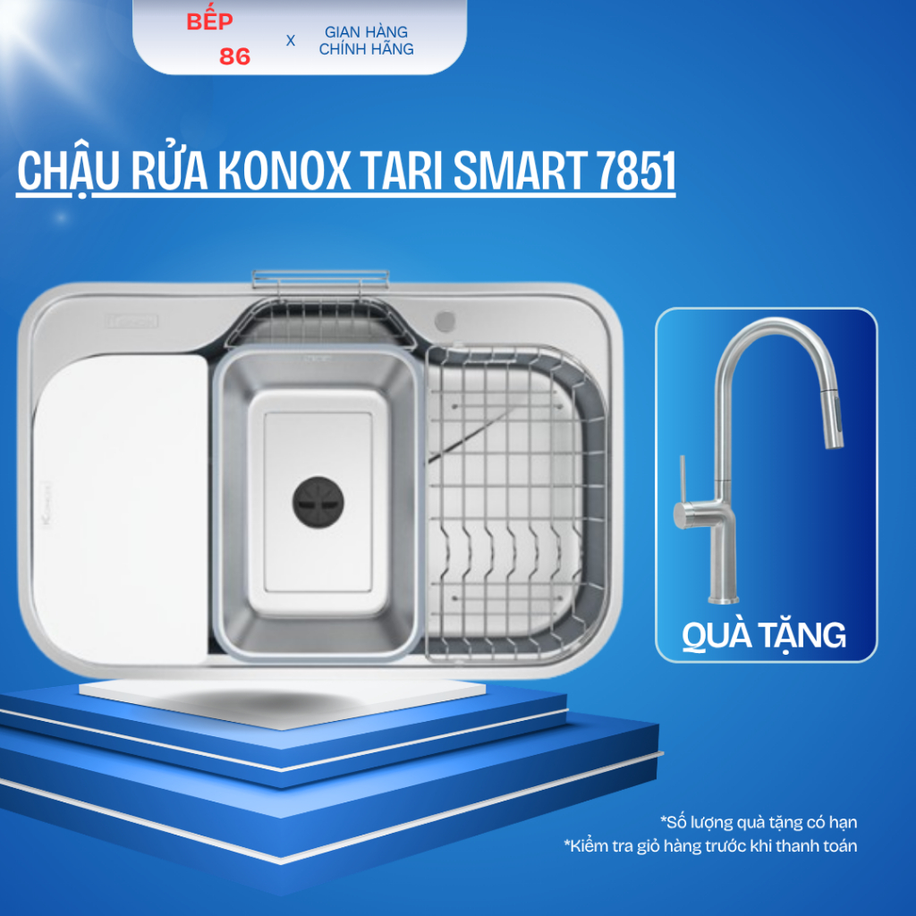 Chậu rửa bát KONOX Tari Smart 7851 | HÀNG CHÍNH HÃNG KONOX