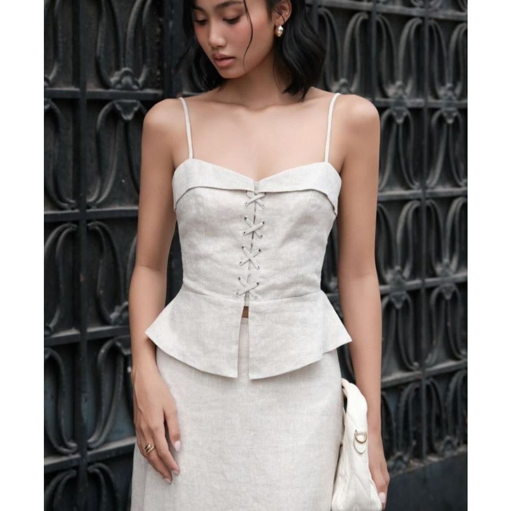 A64 _ RẬP GIẤY ÁO ỐNG 2 DÂY VINTAGE