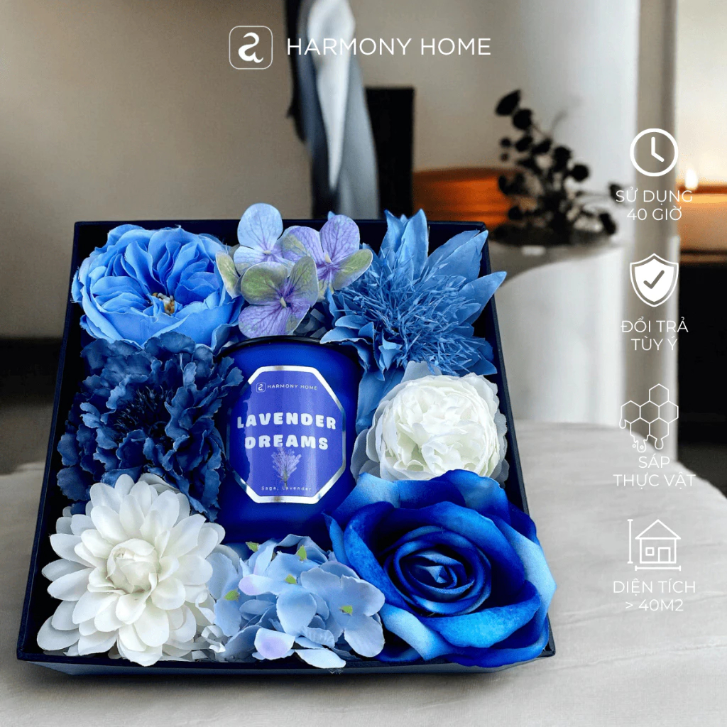 Set Nến Thơm Quà Tặng Lavender Dreams [A Harmony Home – Quà Sinh Nhật Mẹ, Bạn Gái