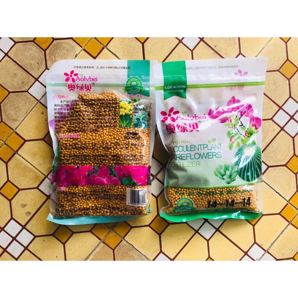 Phân béo, phân tan chậm 14-14-14 sen đá, xương rồng