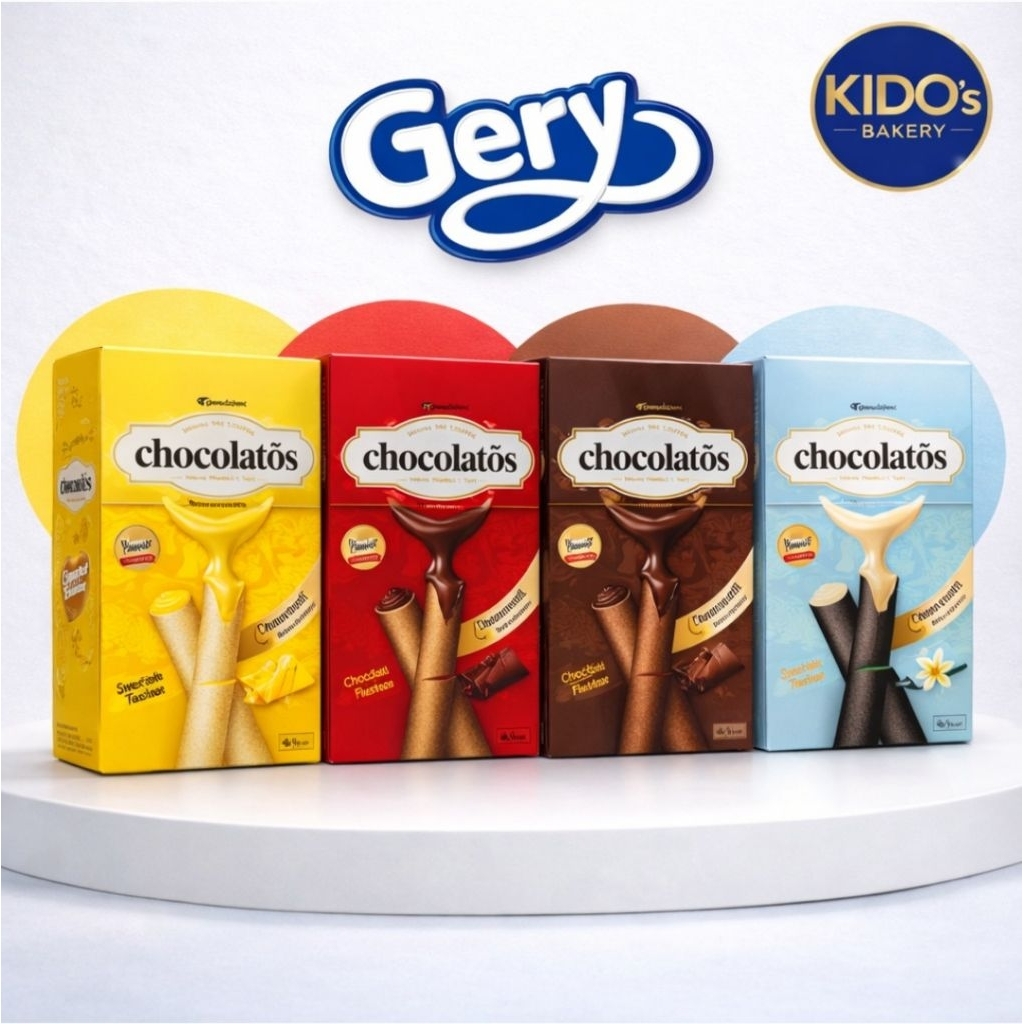 Bánh Cuộn Xốp Chocolatos Hàng Nhập khẩu Indonesia - Bánh Quế Gery Cuộn