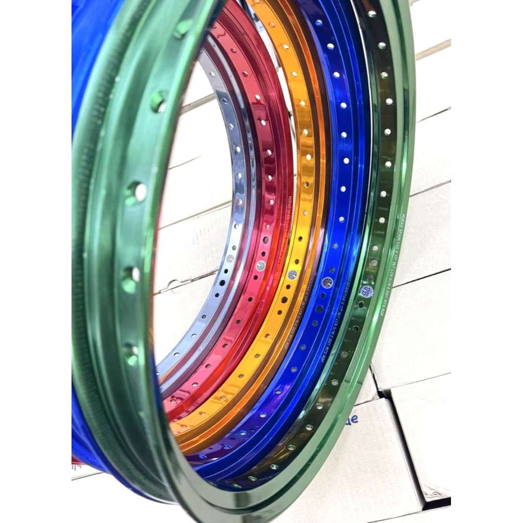 Niềng Nhôm Akront Morad BPS Siêu Bóng Bản Vuông Size 1.4-1.4 ( 1 Cặp )