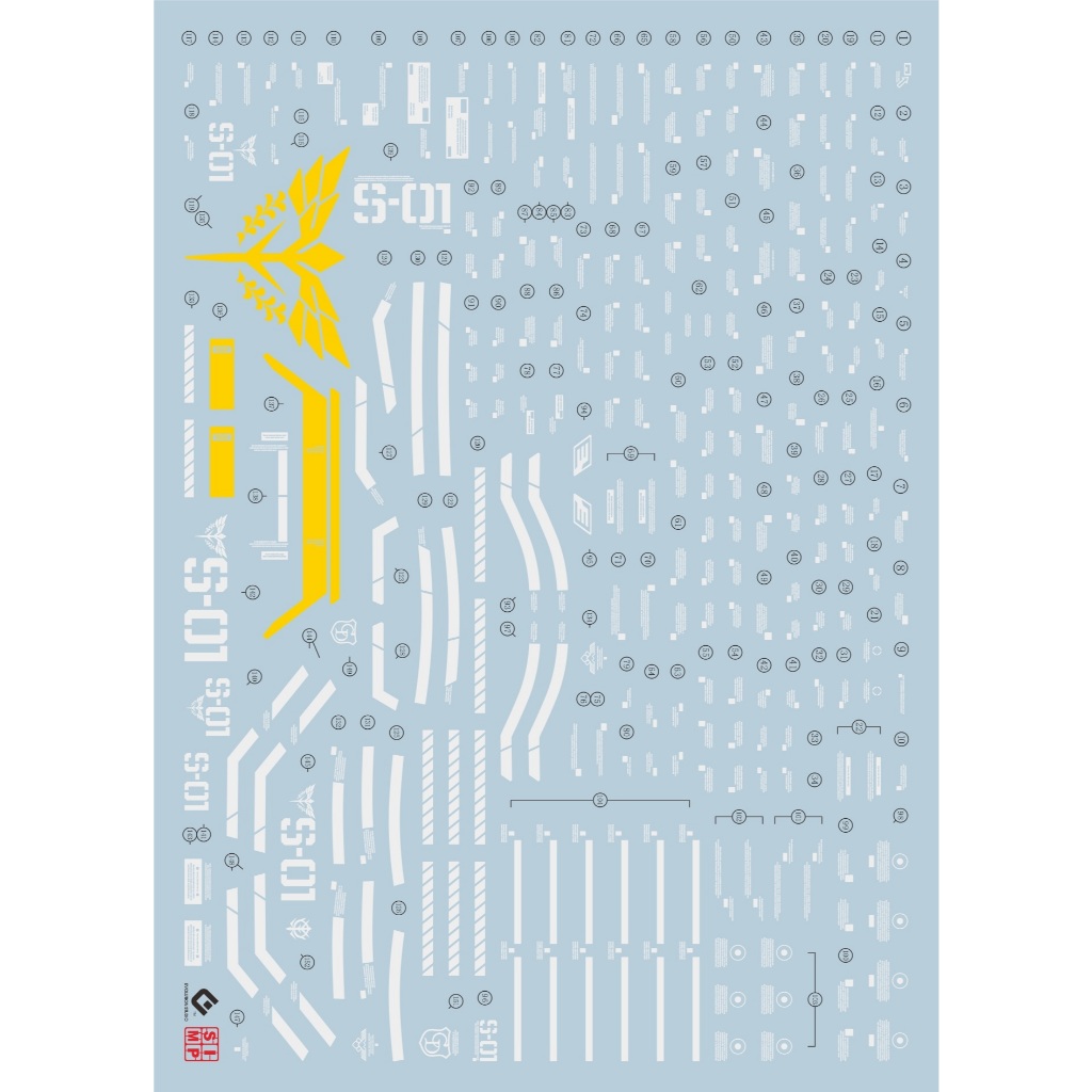 Decal nước cho gundam mg 1/100 Sazabi gundam Ver Ka - Hãng Evolution