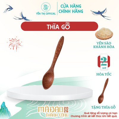 Yến Thị - Muỗng gỗ dùng để sử dụng yến - Hàng tặng không bán