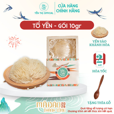Yến Thị - Tổ yến thô và tinh chế loại 10gr - Yến sào Khánh Hòa nguyên chất