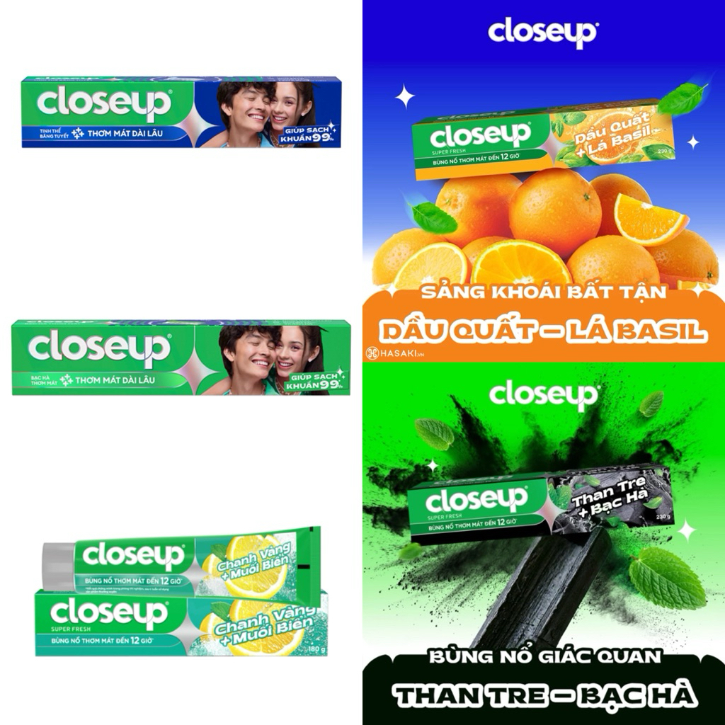 Kem đánh răng Closeup 180g