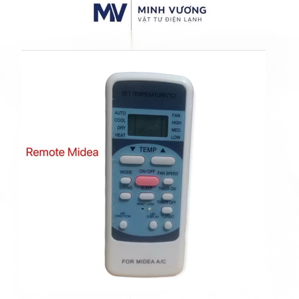Điều khiển máy lạnh Midea / Remote máy lạnh Midea đa năng