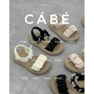 CB26816: Sandal quai nơ ngọc trai cao cấp cho bé gái