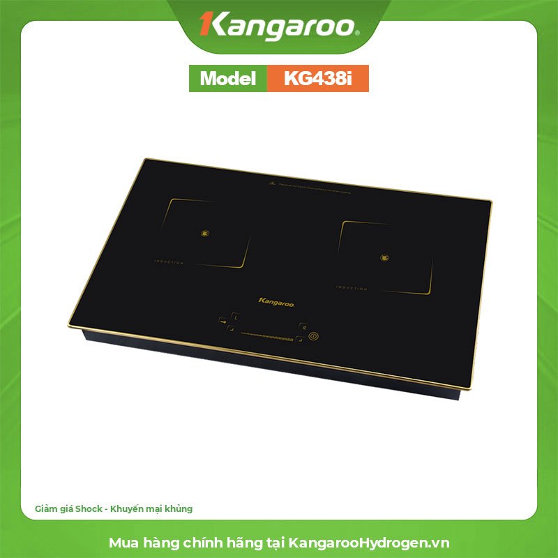 Bếp từ đôi âm Kangaroo KG438I 3500W chính hãng trưng bày mới 99% Bảo hành 24 tháng