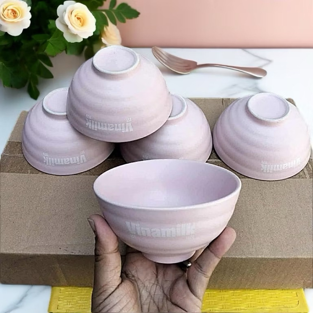 Combo 3 chén sứ DongWa hkm sữa Vinamilk