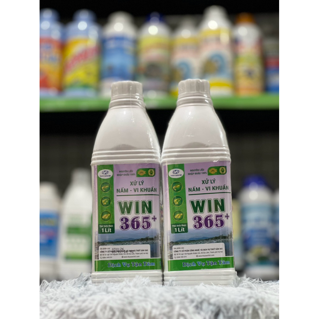 Win 365- Xử lý nấm vi khuẩn trong chăn nuôi thuỷ sản, cải thiện chất lượng nước