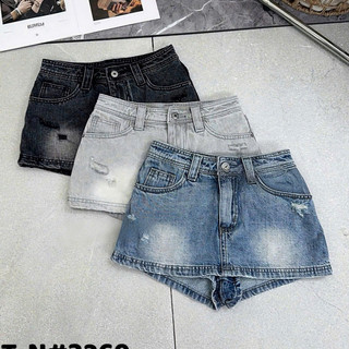 Quần váy jean rách 3269 hot hit hàng QC size SML