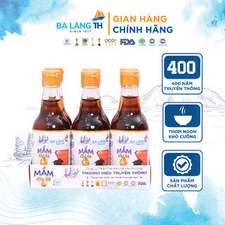 [Khay 6 Chai] Nước Mắm Cho Bé Từ 06 Tháng Đến 3 Tuổi Ba Làng TH Chai Thủy Tinh 60ml
