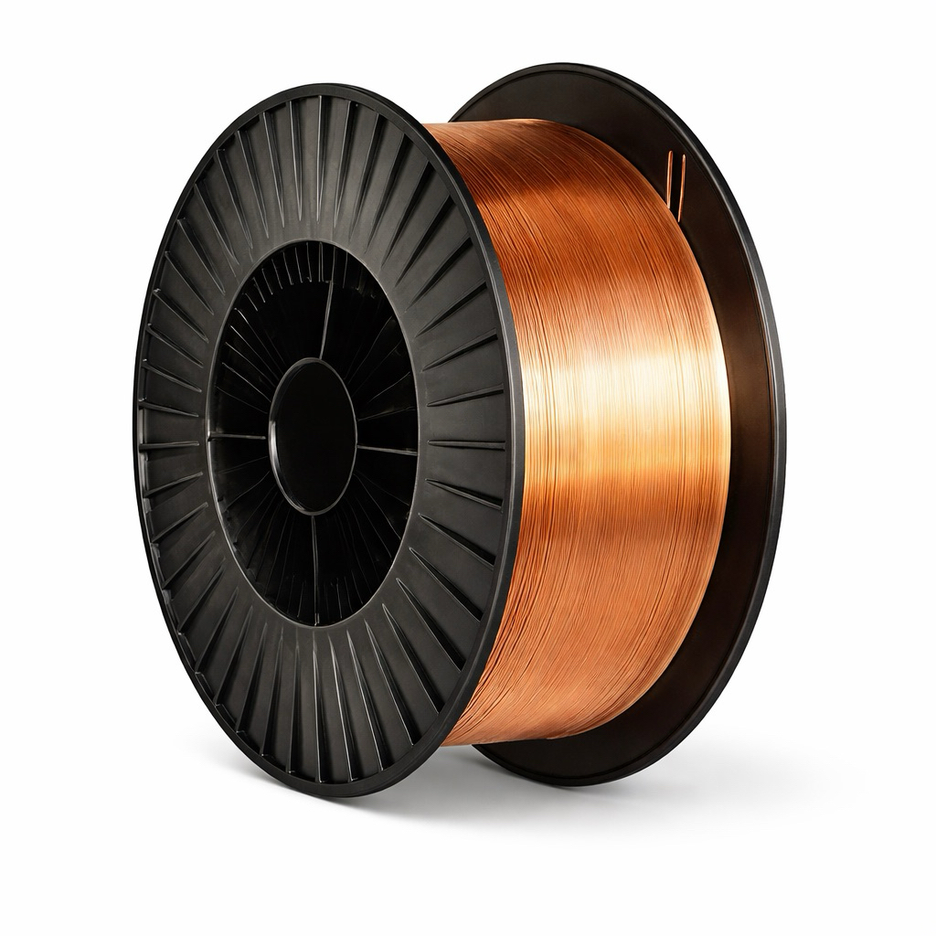 Dây Hàn MIG ER70S-6 0.8mm Cuộn 15kg Lõi Đồng Chuẩn – Hàn Sắt Thép, Ít Bắn Tia