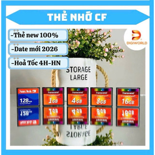 Thẻ nhớ CF 128MB / 1GB / 2GB / 4GB / 8GB / 16GB/ Thẻ nhớ CF chính hãng-cho máy ảnh cổ Canon/Nikon và máy CNC công nghiệp