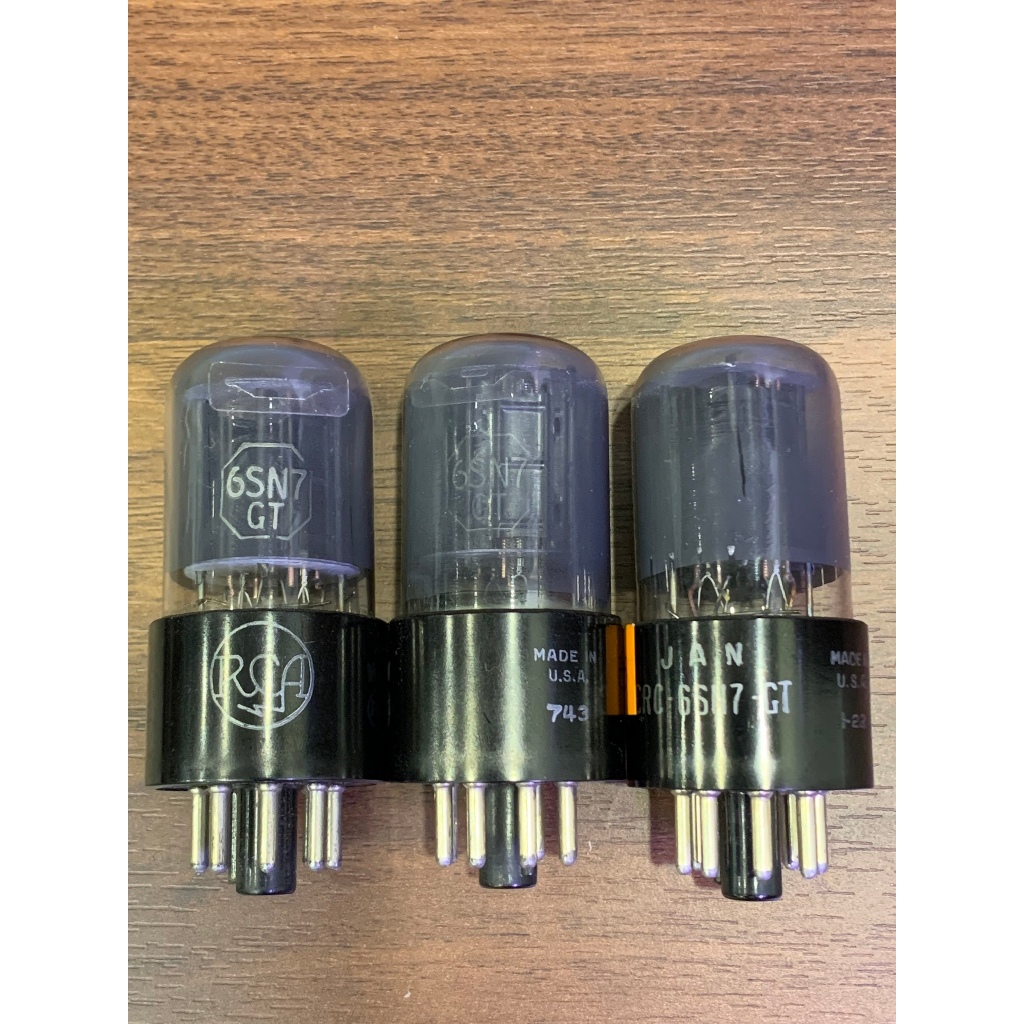 Bóng đèn điện tử, amply 6SN7/ 6H8C RCA - Hun khói - Made in USA - Đã test trên TV7