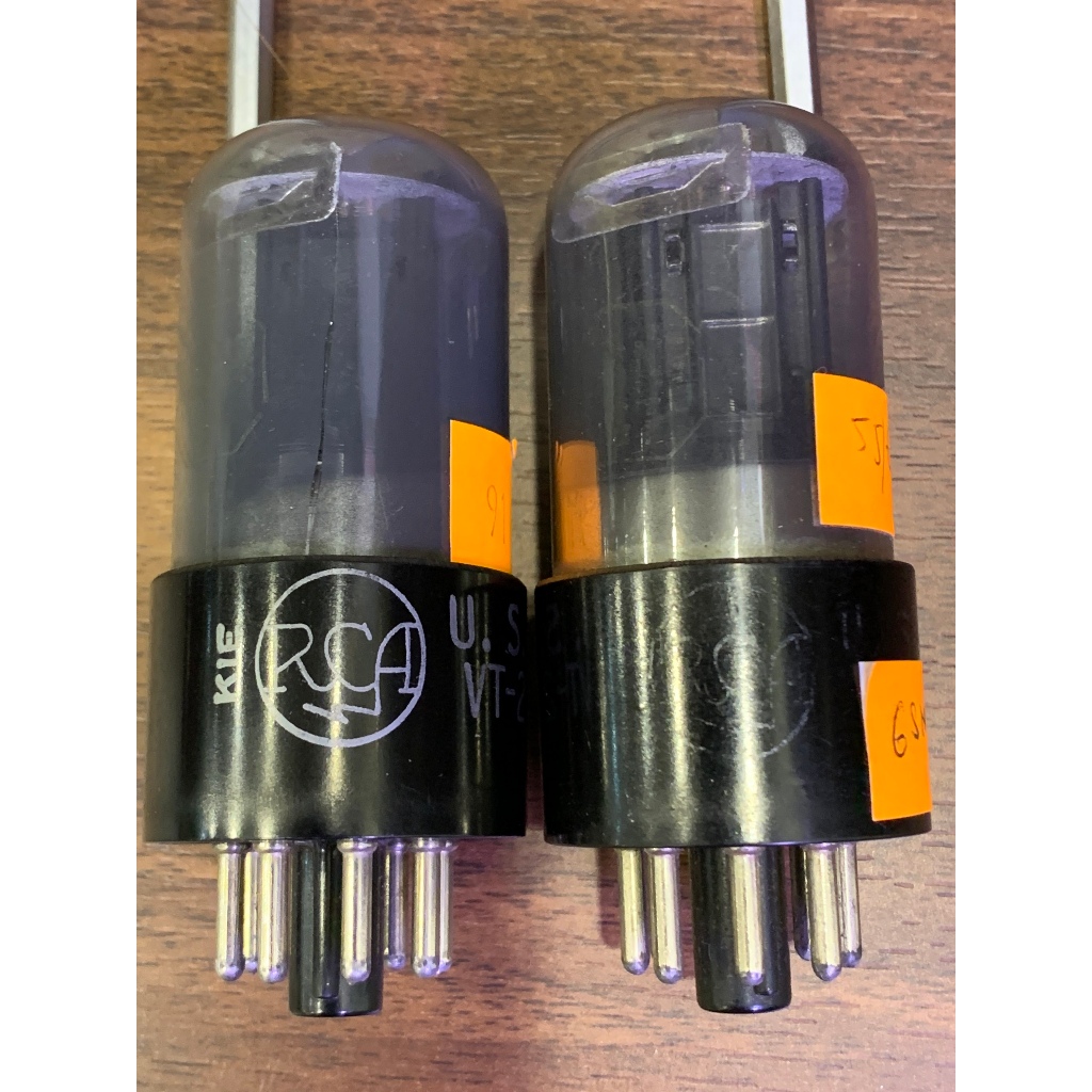 Bóng đèn điện tử, amply 6SN7/ 6H8C RCA - Hun khói - Made in USA - Test mạnh trên TV7