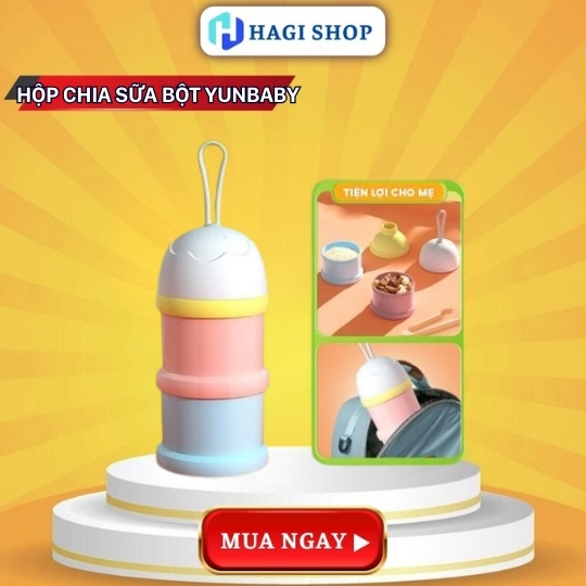 Hộp Chia Sữa Bột YUNBABY Chia Khẩu Phần Ăn Cho Bé, An Toàn Không Chứa Chất Độc Hại
