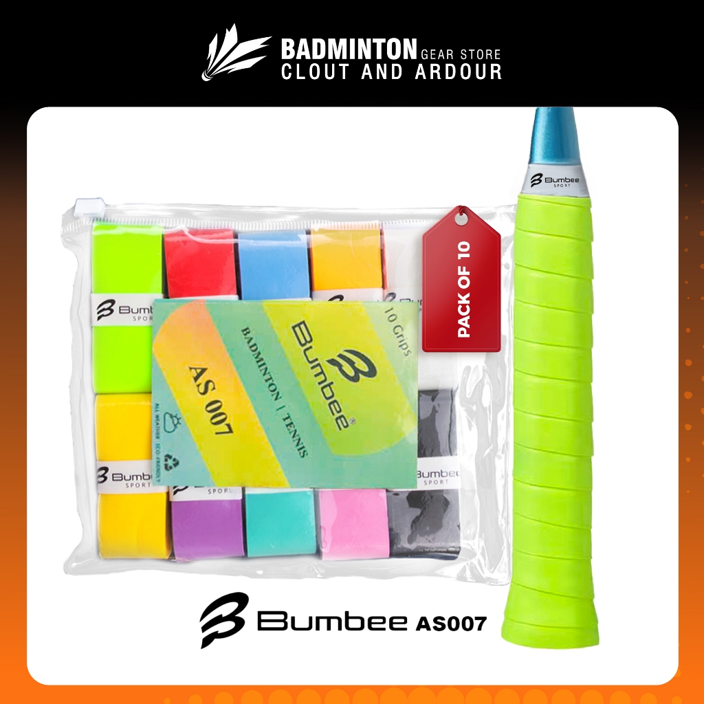 Quấn cán vợt Cầu Lông BUMBEE AS007 (Vỉ 10). Cuốn cán cầu lông, tennis, siêu bám dính, hút mồ hôi tay