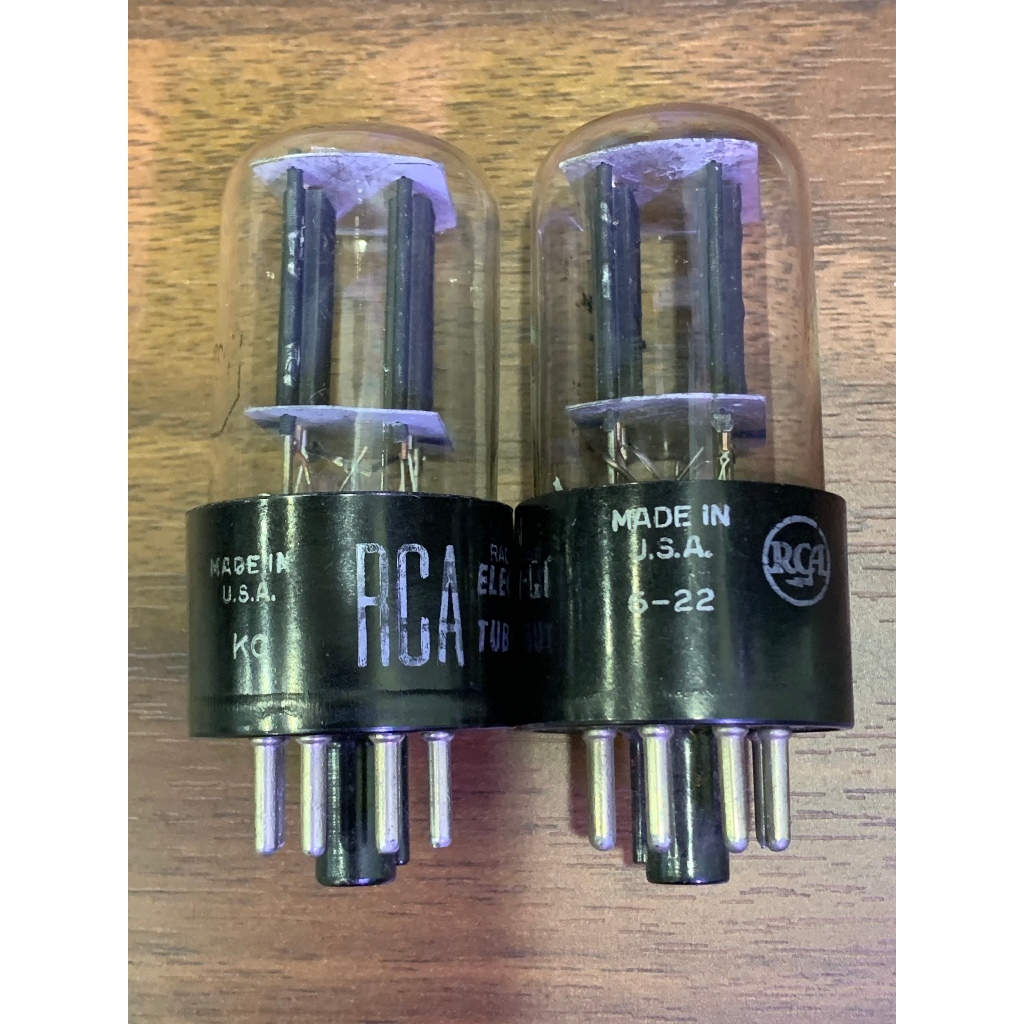 Bóng đèn điện tử, amply 6SN7/ 6H8C RCA - Made in USA - Đã test trên TV7