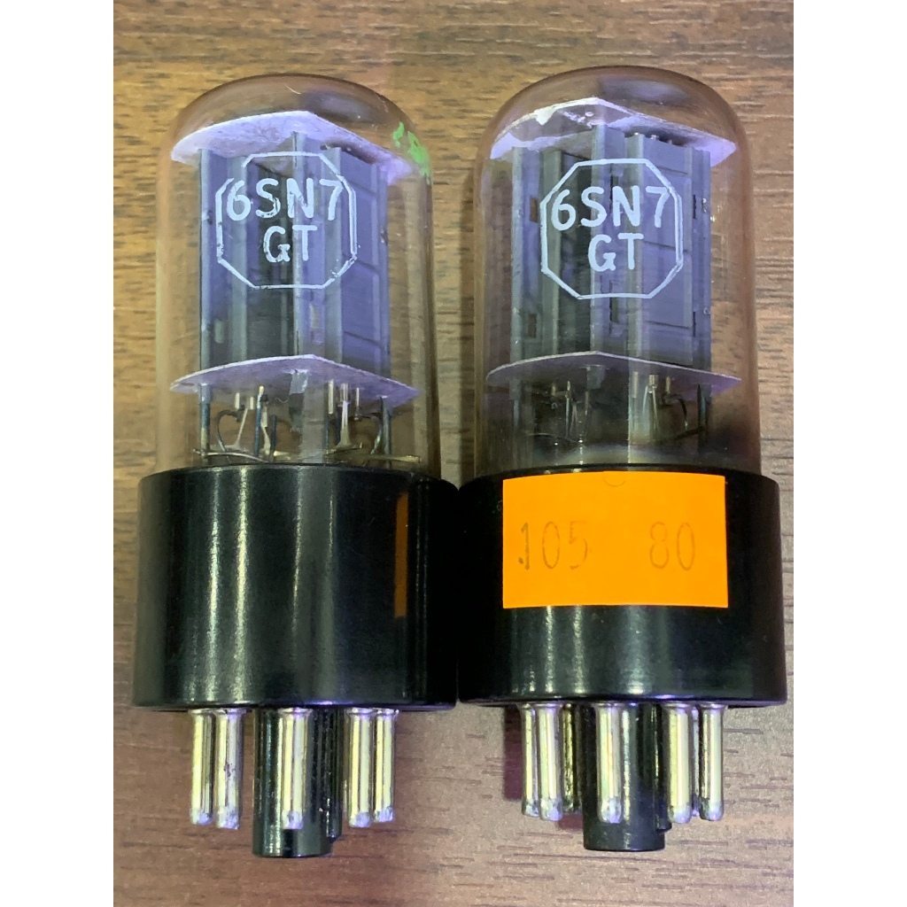 Bóng đèn điện tử, amply 6SN7/ 6H8C - Made in USA - Đã test trên TV7