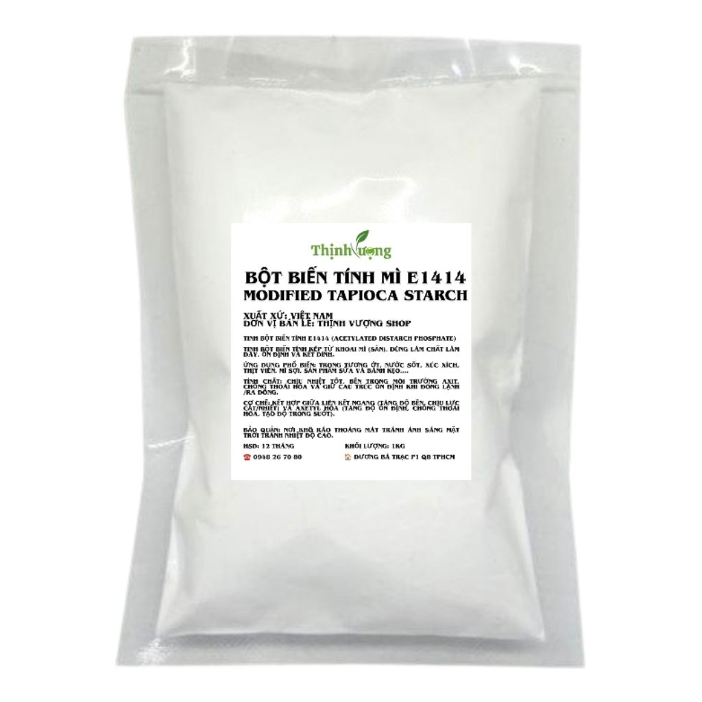 1KG Tinh Bột Biến Tính Mì E1414 - Acetylated Distarch Phosphate