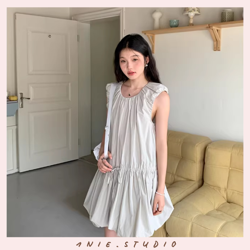 𝟏𝐍𝐈𝐄.𝐒𝐓𝐔𝐃𝐈𝐎 | Đầm Dáng Bí BalletCore Sát Nách – Váy Phồng Chữ A 100% Cotton Sang Trọng Trẻ Trung, Đầm Thanh Lịch Mùa Hè | BigBuy360 - bigbuy360.vn