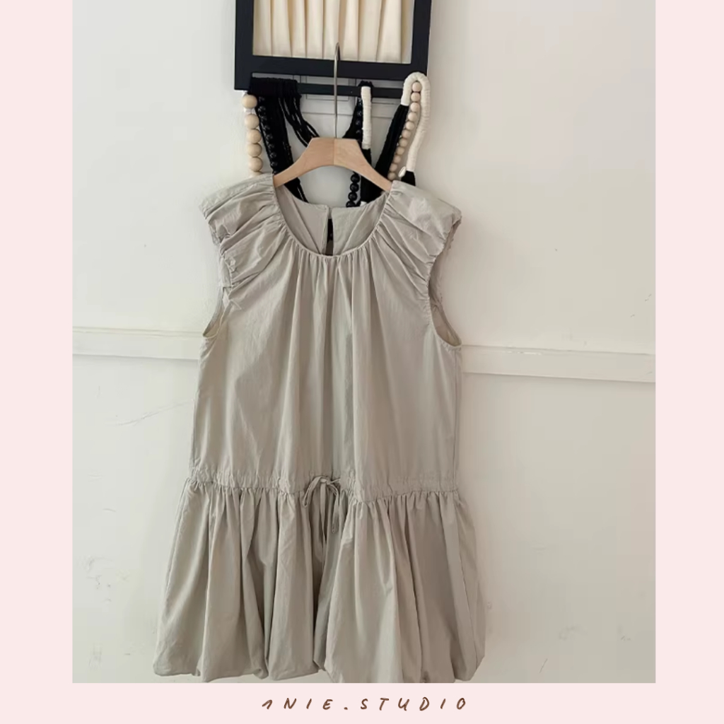 𝟏𝐍𝐈𝐄.𝐒𝐓𝐔𝐃𝐈𝐎 | Đầm Dáng Bí BalletCore Sát Nách – Váy Phồng Chữ A 100% Cotton Sang Trọng Trẻ Trung, Đầm Thanh Lịch Mùa Hè | BigBuy360 - bigbuy360.vn