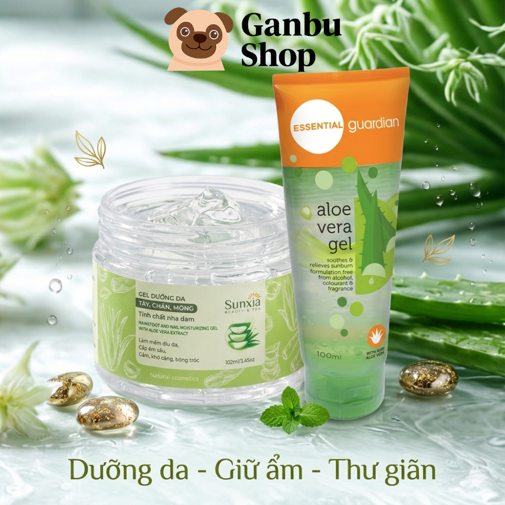 Gel Nha Đam Dưỡng Ẩm Đa Năng Guardian /Sunxia Mát Dịu Lành Tính, Chăm Sóc Da Sau Đi Nắng