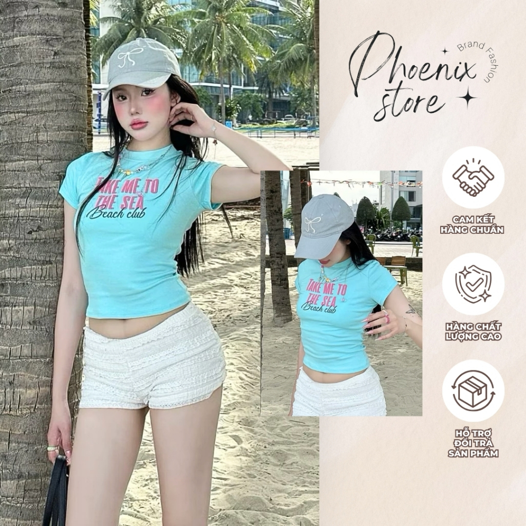 Áo Thun BabyTee Form Ôm Body Cho Nữ Năng Động, Thoáng Mát | BigBuy360 - bigbuy360.vn