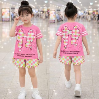 (S09)Bộ đùi thun 3d bé gái -viền bèo (12/48kg)