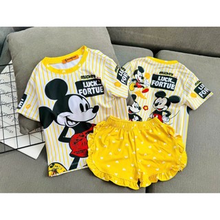(S09)Bộ đùi thun 3d bé gái -viền bèo (12/48kg)