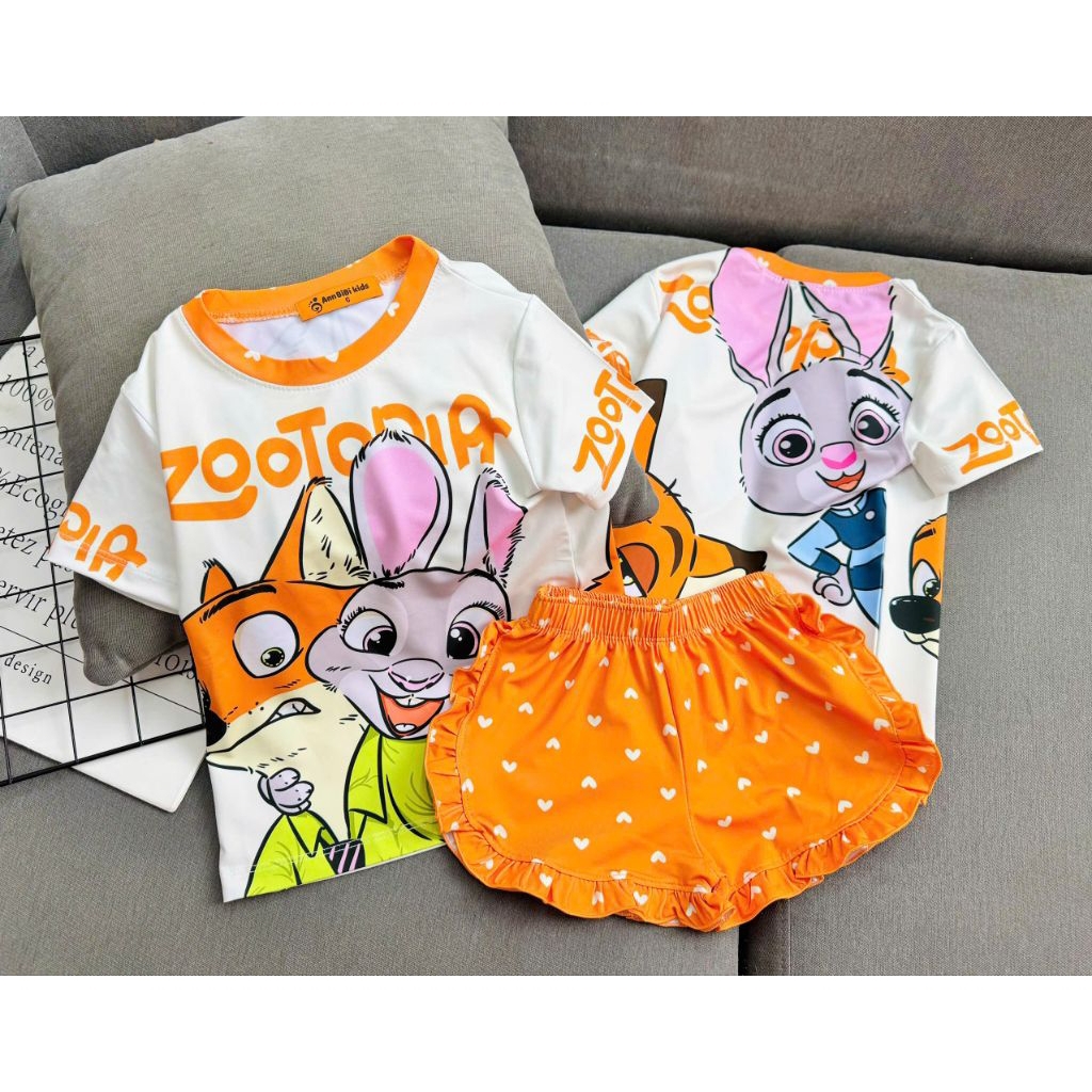 (S09)Bộ đùi thun 3d bé gái -viền bèo (12/48kg)