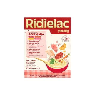 (Bao bì mới) Bột ăn dặm Ridielac Gold 200g (các loại)