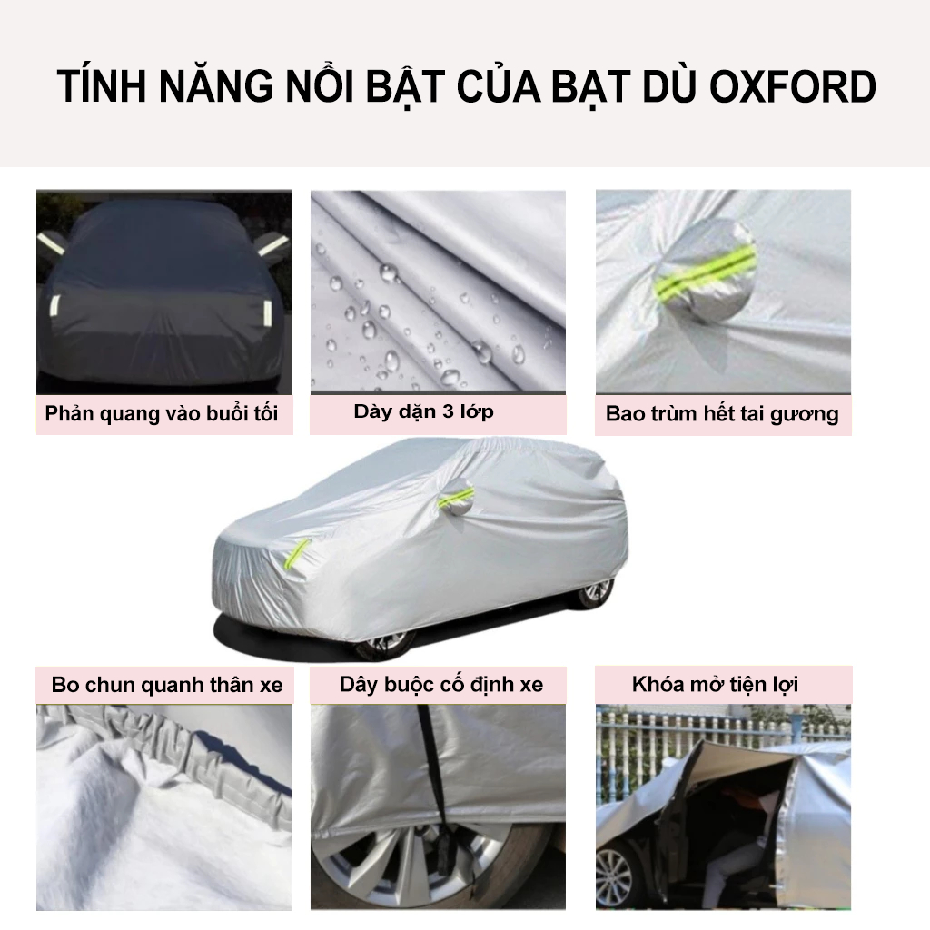 Bạt phủ ô tô xe hơi vải dù oxford  Honda CRV, Brio, City, HRV, Accord, Civic, Jazz 3 lớp tráng bạc bền đẹp chống nắng mư | BigBuy360 - bigbuy360.vn