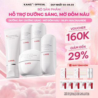Set Kans Dưỡng Ẩm Làm Trắng Da KANS Neige Blanc Skin-Whitening Giảm Thâm Mụn Sáng Da Đều Màu Mờ Thâm