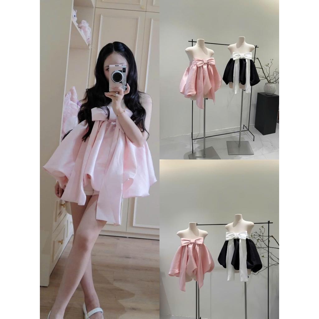 Áo Quây Nữ Nơ To Dáng Xoè Tiểu Thư Sang Chảnh Hot Trend  Năm 2026 HH6 | BigBuy360 - bigbuy360.vn