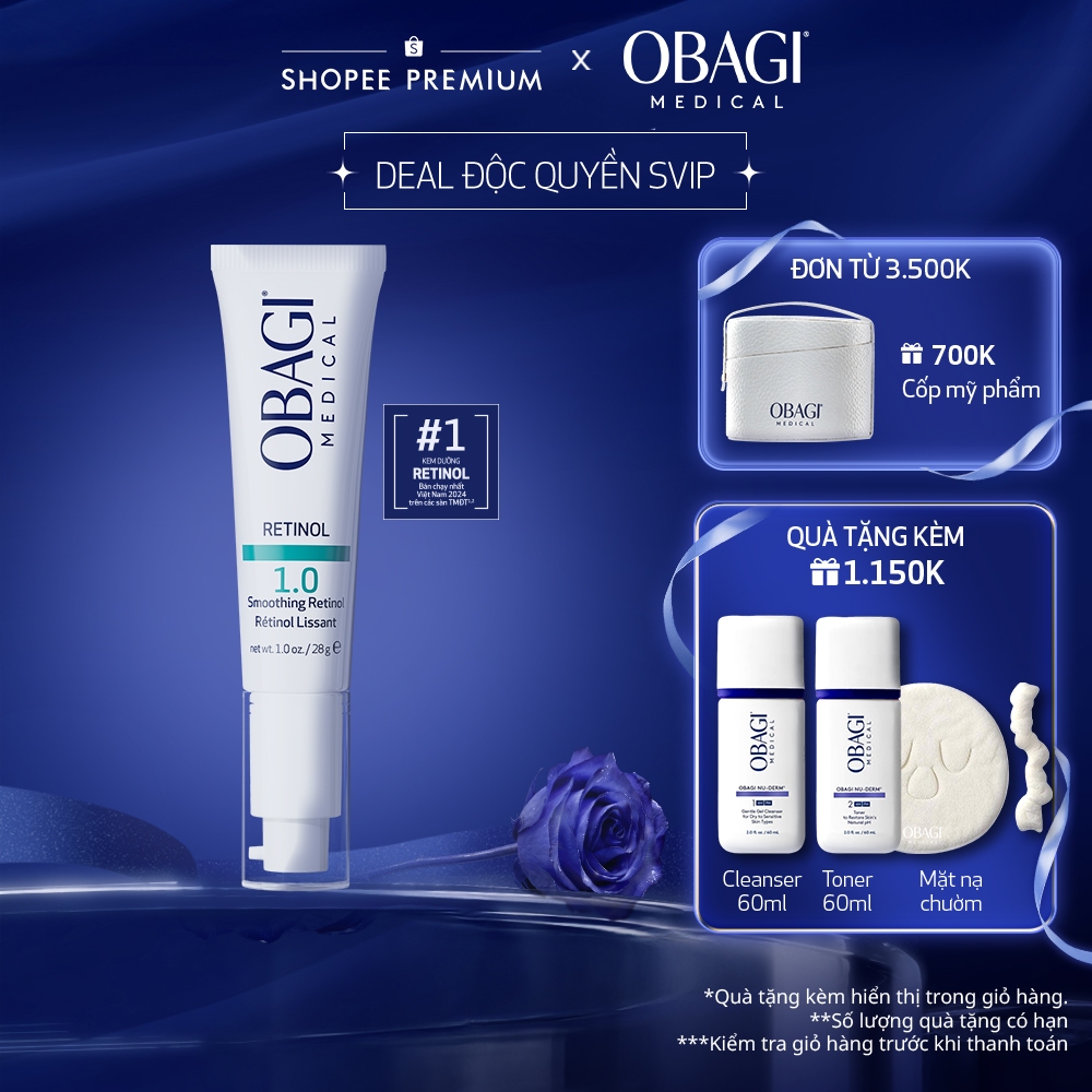 [Deal Độc Quyền SVIP] Kem Chống Lão Hóa & Tái Tạo Da Obagi Retinol 1.0 28g