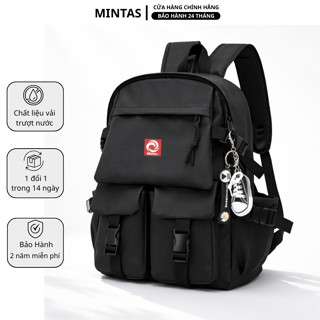 Balo Thời Trang Vải Chống Nước Cao Cấp. Cặp Balo Nam Đa Năng Mintas284