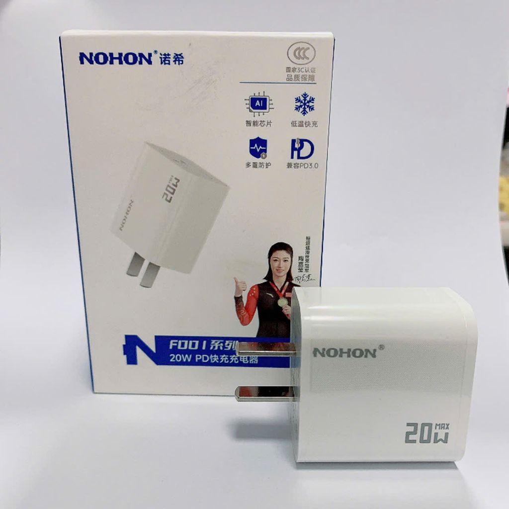 Củ sạc nhanh 20W hãng NOHON , có chứng chỉ CCC