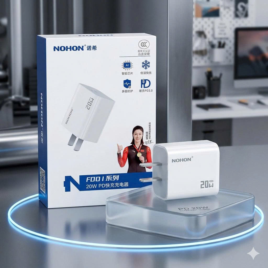 Củ sạc nhanh 20W hãng NOHON gọn nhẹ, có chứng chỉ CCC