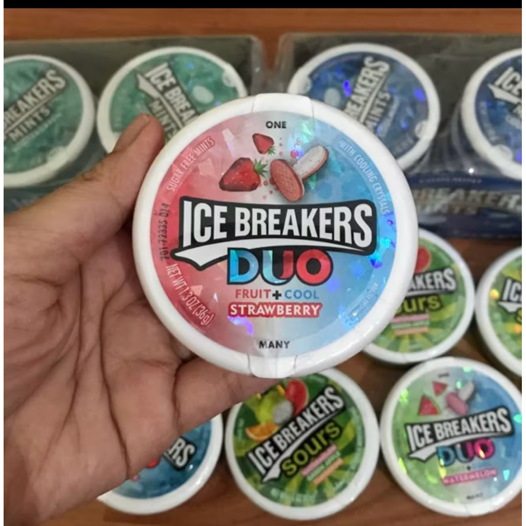 💋 Kẹo ngậm không đường Ice Breakers hộp 42g hàng Mỹ cho hơi thở luôn thơm mát❄️❄️