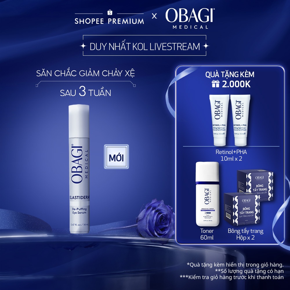 [Obagi x Lucie] Tinh Chất Dưỡng Da Vùng Mắt Obagi ELASTIDERM® Eye Complete Complex 14ml