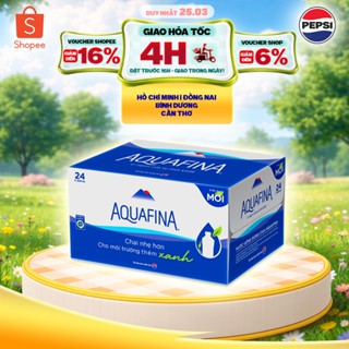 [SALE 25.03] Thùng 24 Chai Nước tinh khiết Aquafina (500ml/chai)